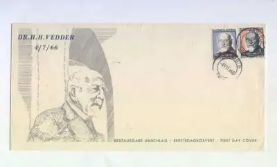 South West Africa SACC 229 and 230 on first day cover with Karibib cancelation