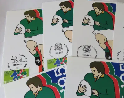1995 Rugby world cup - Set of 9 venue postcards