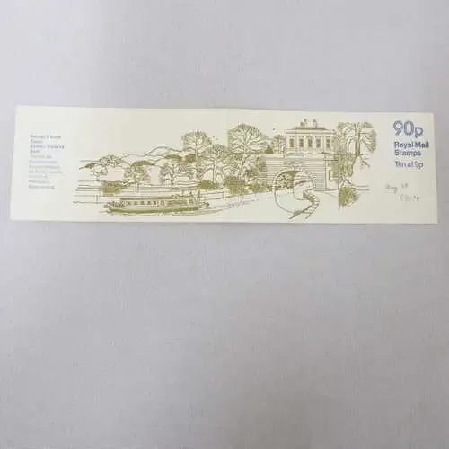 SG - FG4A 90p Royal Mail Stamps, ten at 9p, British Canals 3, Kennet and Avon LM