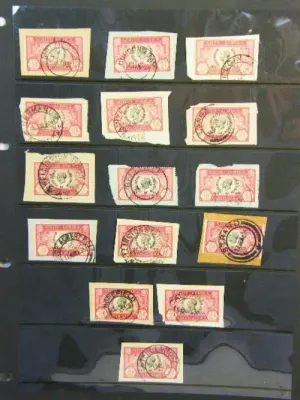 Collection of 15 SA Post marks - 1935 - as per photo