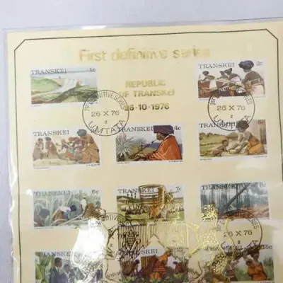 Very first first day cover, collectors sheet and first definitive issue