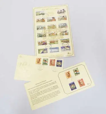 Very first first day cover, collectors sheet and first definitive issue