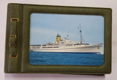 Postcard book with 48 unused cards - Sold on cruise ships - Vintage