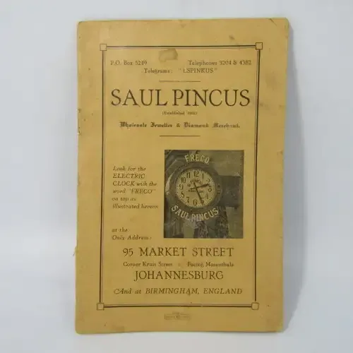 Vintage SAUL PINCUS jewellery catalogue
