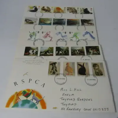 Great Britain Lot of 5 x animal First Day Covers