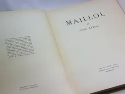 Maillol by John Rewald