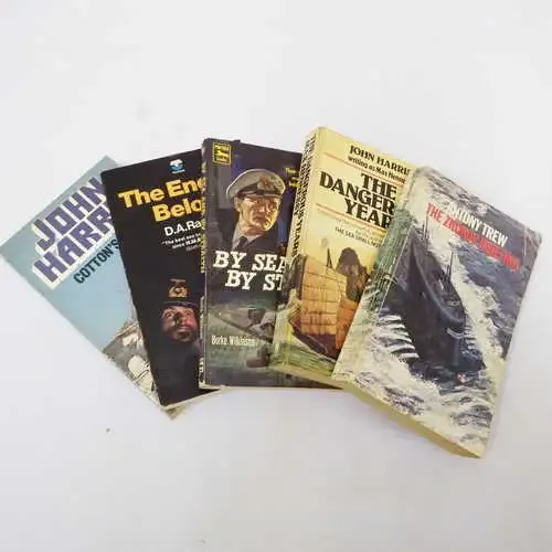 Lot of 5 boat war story books