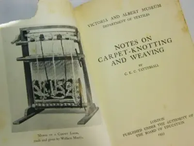 Notes on carpet knotting and weaving by C.E.C Tattersall
