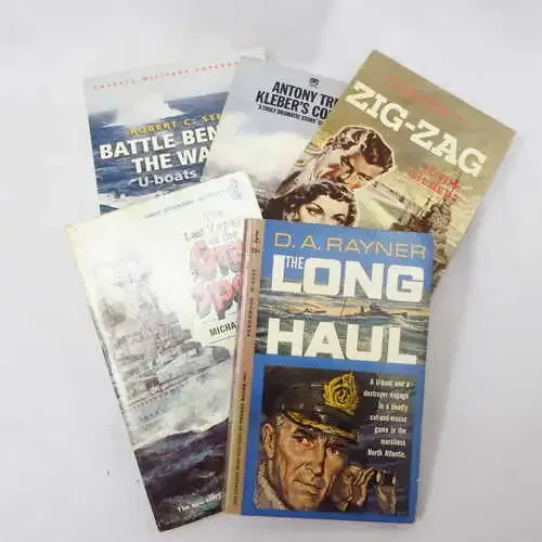 Lot of 5 boat themed war storybooks - As per list