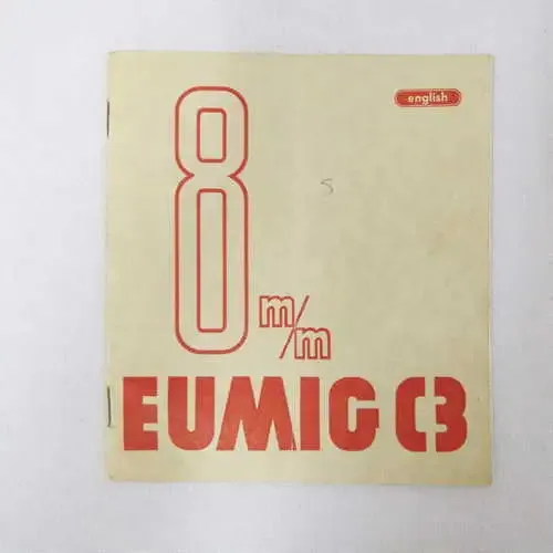 8 mm Eunig C3 instruction manual