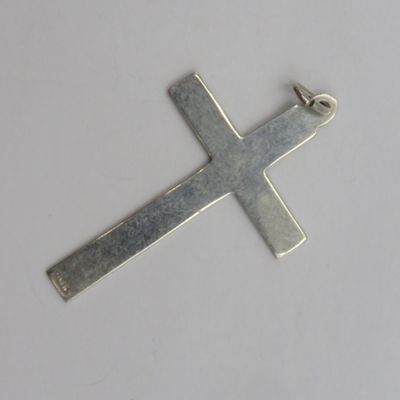 Vintage silver large cross pendant - weighs 3,2g