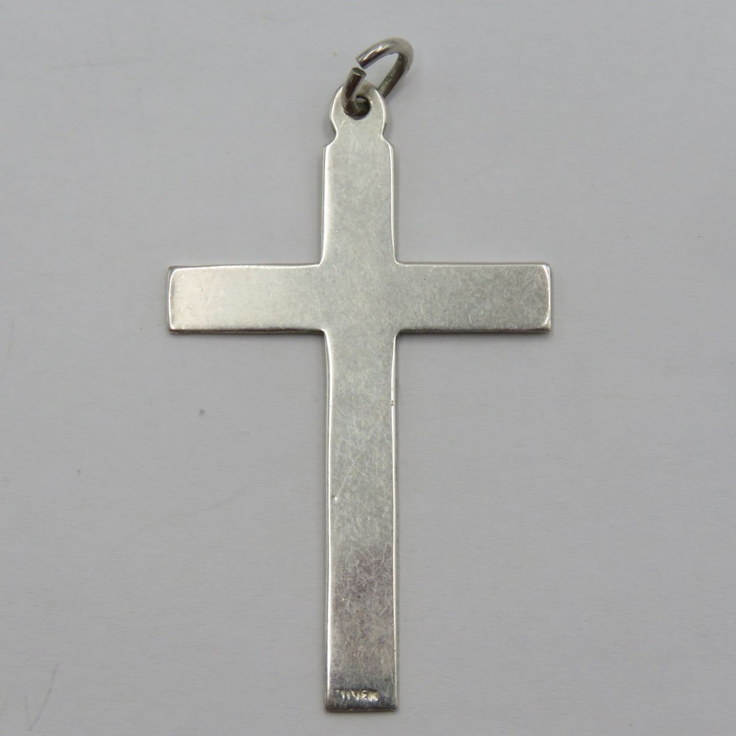 Vintage silver large cross pendant - weighs 3,2g