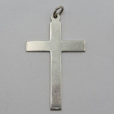 Vintage silver large cross pendant - weighs 3,2g