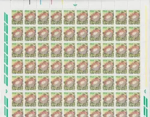 SACC 422a Full Mint Sheet set - 4/2/81 A and B, 4/3/81 A and B - as per scan