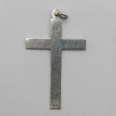 Vintage silver large cross pendant - weighs 3,0g