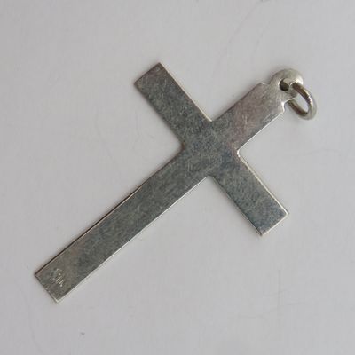 Vintage silver large cross pendant - weighs 3,0g