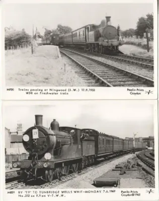 Lot of 20 vintage Railway themed postcards - unused - as per photo