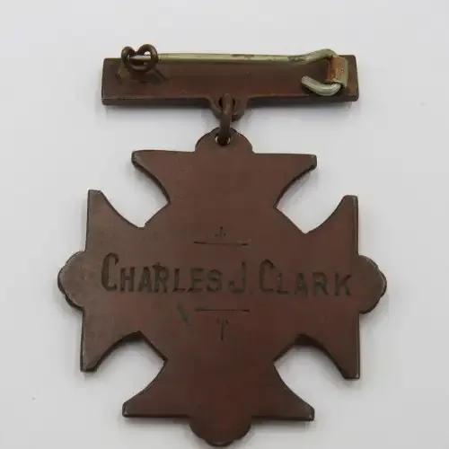 Proficiency in Mental Nursing medal issued to Charles J. Clark