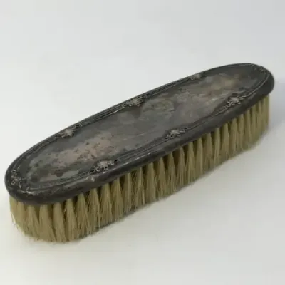Antique silver clothing brush - hallmarked Birmingham 1912