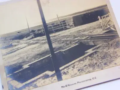 Antique photo of no.87 Railway crossing, Muizenberg Cape Colony circa 1901