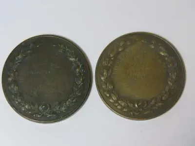 Lot of 2 Royal Military college cross country medallions - 1923 and 1924