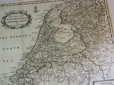 Antique map of United Provinces of Netherlands by Herman Moll