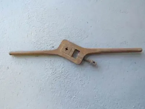 Antique large threading tap and die handle wrench