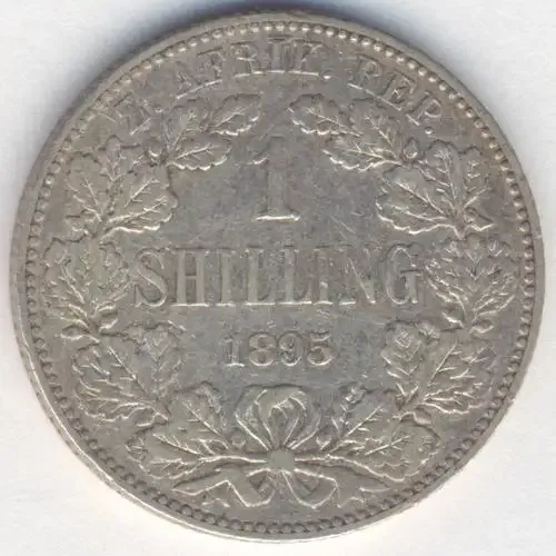 1895 ZAR Kruger shilling a VF - as per photo