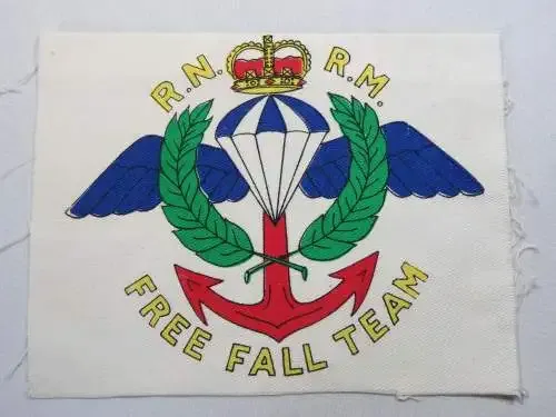 Royal Navy and Royal Marines Free Fall Team cloth sports badge