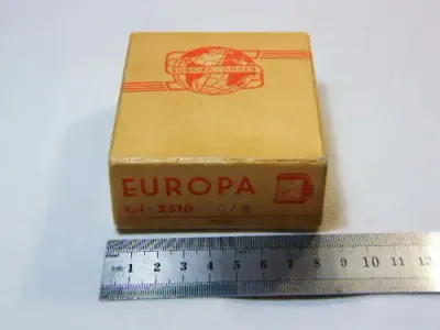 Vintage Europa 2 Jewels bedside alarm clock in original box - working - missing 2 screws at hinge