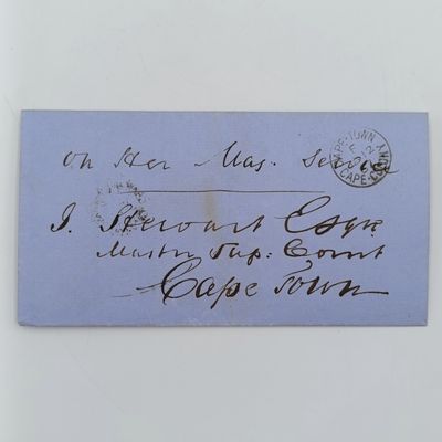1867 Cape Colony official on Her Majesty&#39;s Service cover