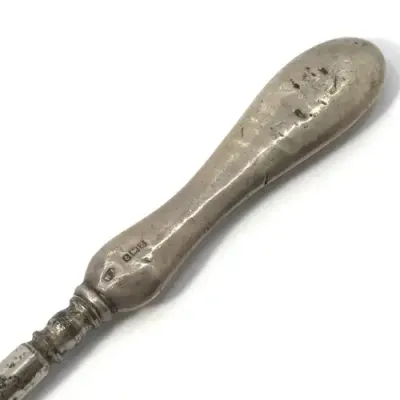 Vintage Boot Lace Puller with Hallmarked Silver Handle