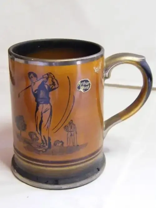 Vintage Arthur Wood Golfing Mug - as per photo