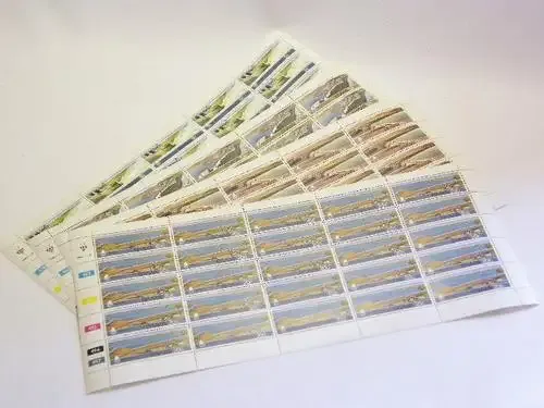 SWA - SACC 378-381 Full Sheet Set Mint and Used - DAMS - as per scan