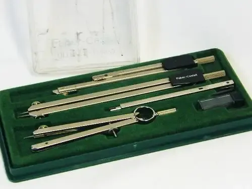 Faber-Castell Ultra S technical drafting set - case cracked - as per photo