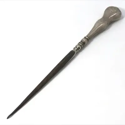 Boot Lace Puller with Hallmarked Silver Handle