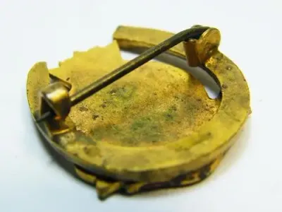 Antique HMS Vanguard sweetheart pin brooch - as per photo