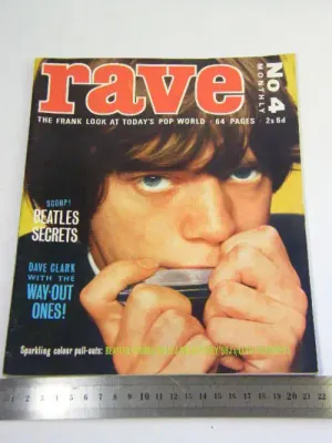 Rave magazine no 4 featuring Mick Jagger on the cover - as per photo