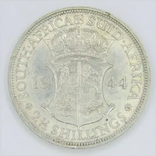 1944 SA Union Half Crown 2 1/2 Shilling - AU