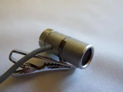 Vintage Electret Condenser microphone with shielded cable in original box