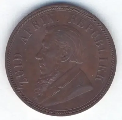 1898 ZAR Kruger penny XF+ - as per photo