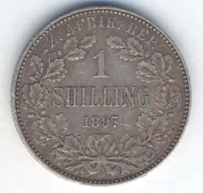 1897 ZAR Kruger shilling VF - as per photo
