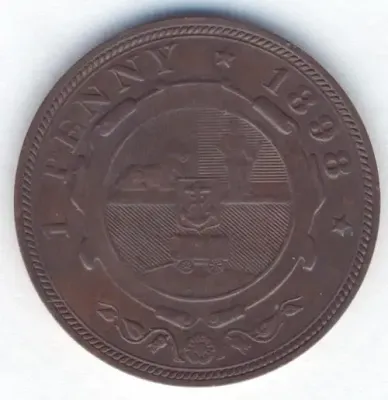 1898 ZAR Kruger penny XF+ - as per photo