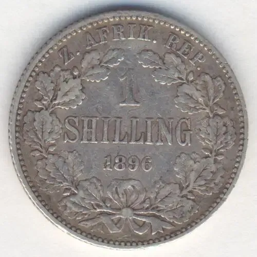 1896 ZAR Kruger Shilling - F+ - as per photo