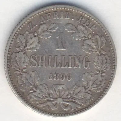 1896 ZAR Kruger Shilling - F+ - as per photo