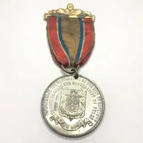 Queen Victoria City of Cape Town restoration of peace lead medallion