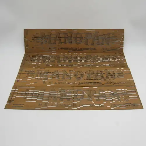 Punched Media MANOPAN music box strip - set of 4 - some damage