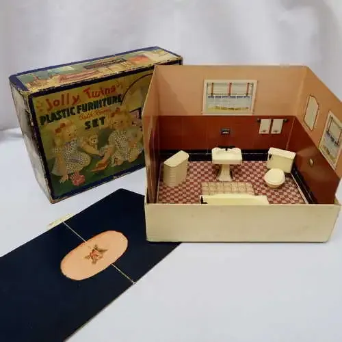 Boxed Jolly Twins plastic furniture bath room set - A Renewal Product No.888