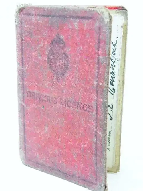 Lot of 2 vintage driver`s licence booklets that belonged to John Edward Newsholme - 1946 to 1957