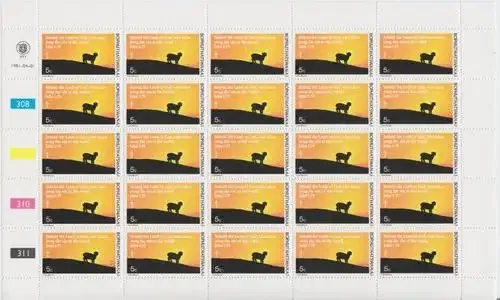 Bophuthatswana - SACC 72-75 Set of mint full sheets - The Lord`s Passion - as per scan